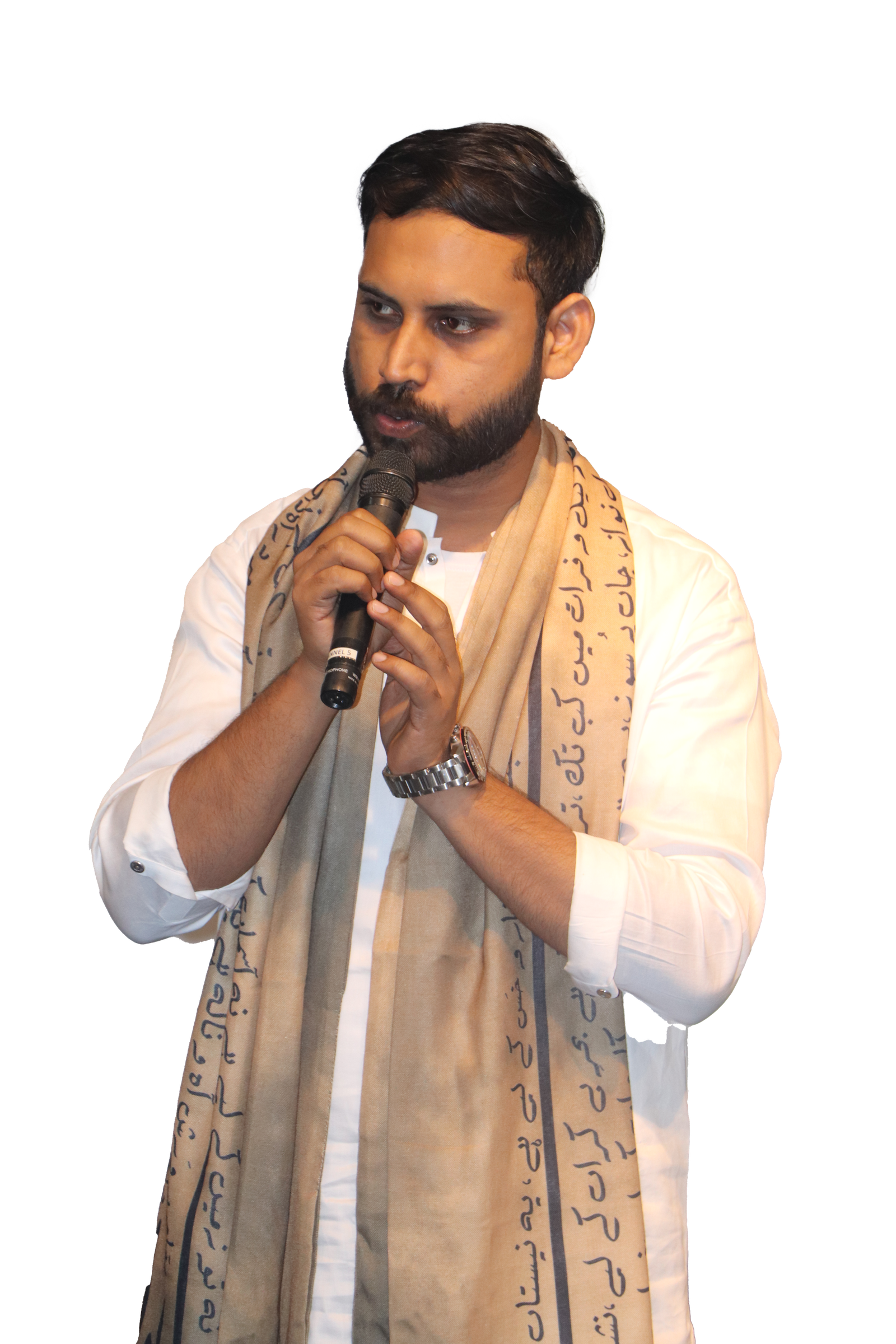 Jameel Ansari teaching Urdu